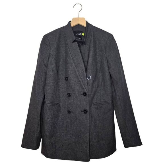 Lysse Double Breasted Blazer Jacket Womens Size Small Gray Career Workwear - Picture 1 of 7